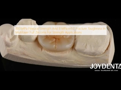 قدرت خم شدن 800 MPa و سختی شکستگی 8 MPa · m1/2 در زیرکون کامل چند لایه ای برای کاربردهای قدرت